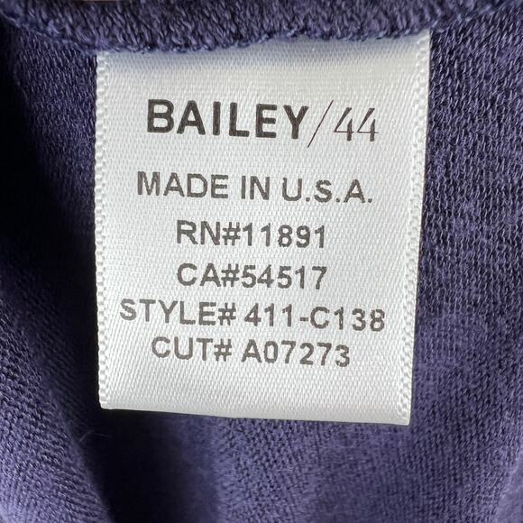 Bailey 44 Cold Shoulder Genie Top Purple Amethyst Bell Sleeves Top Size XS NEW - Picture 12 of 12
